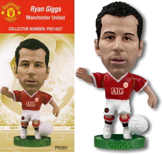 ライアン ギグス フィギュア　GIGGS ライアン・ギグス 2003年シリーズ22 ミニチュアーズ スコールズ