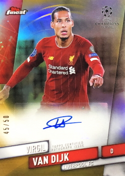 topps  soccer ファン・ダイク　サインカード